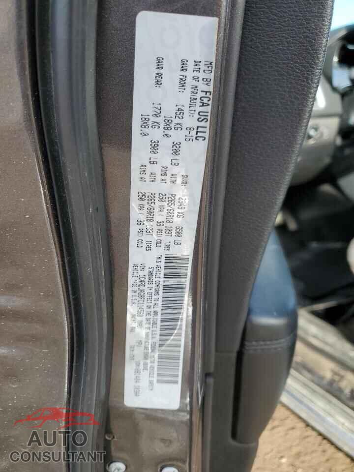 DODGE DURANGO 2015 - 1C4RDJAG8FC114560