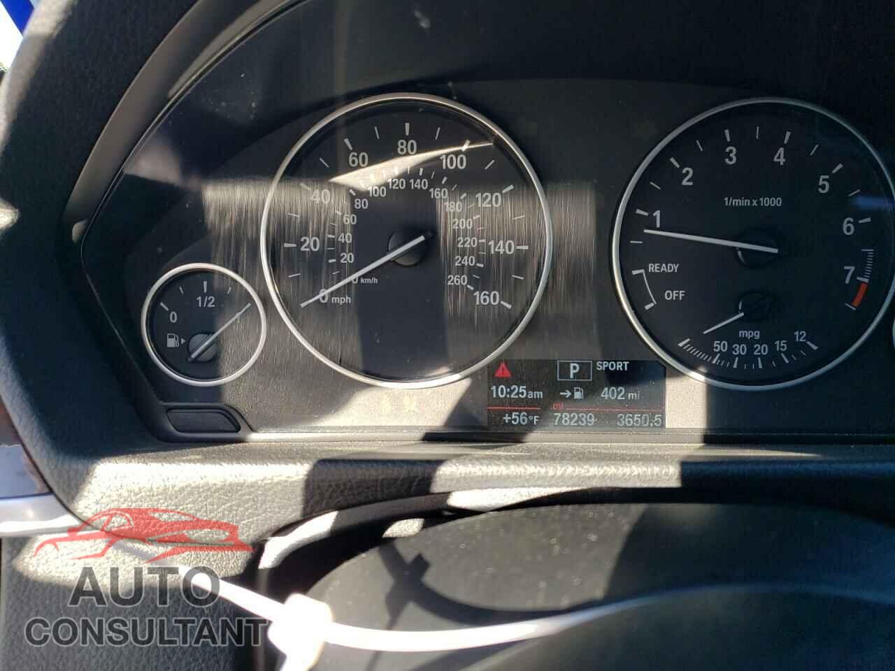 BMW 3 SERIES 2014 - WBA3B1G53ENT00346