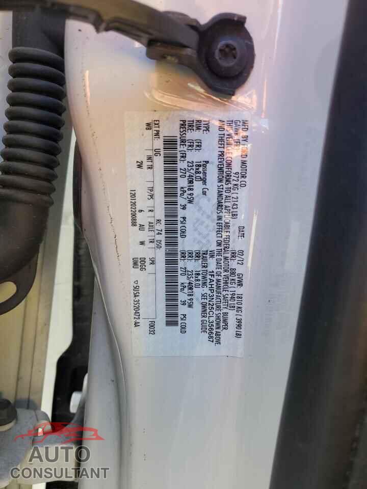 FORD FOCUS 2012 - 1FAHP3N25CL356687