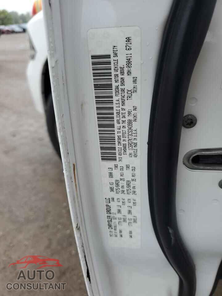 DODGE RAM 1500 2012 - 1C6RD7KT3CS343980