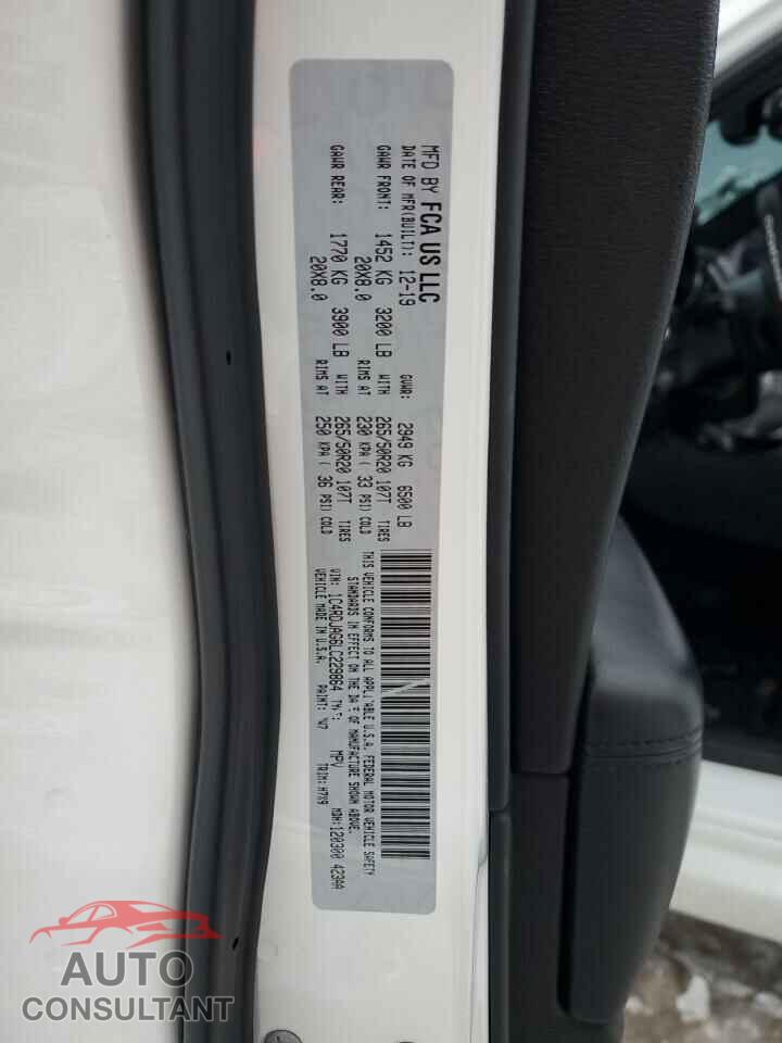 DODGE DURANGO 2020 - 1C4RDJAG6LC229864