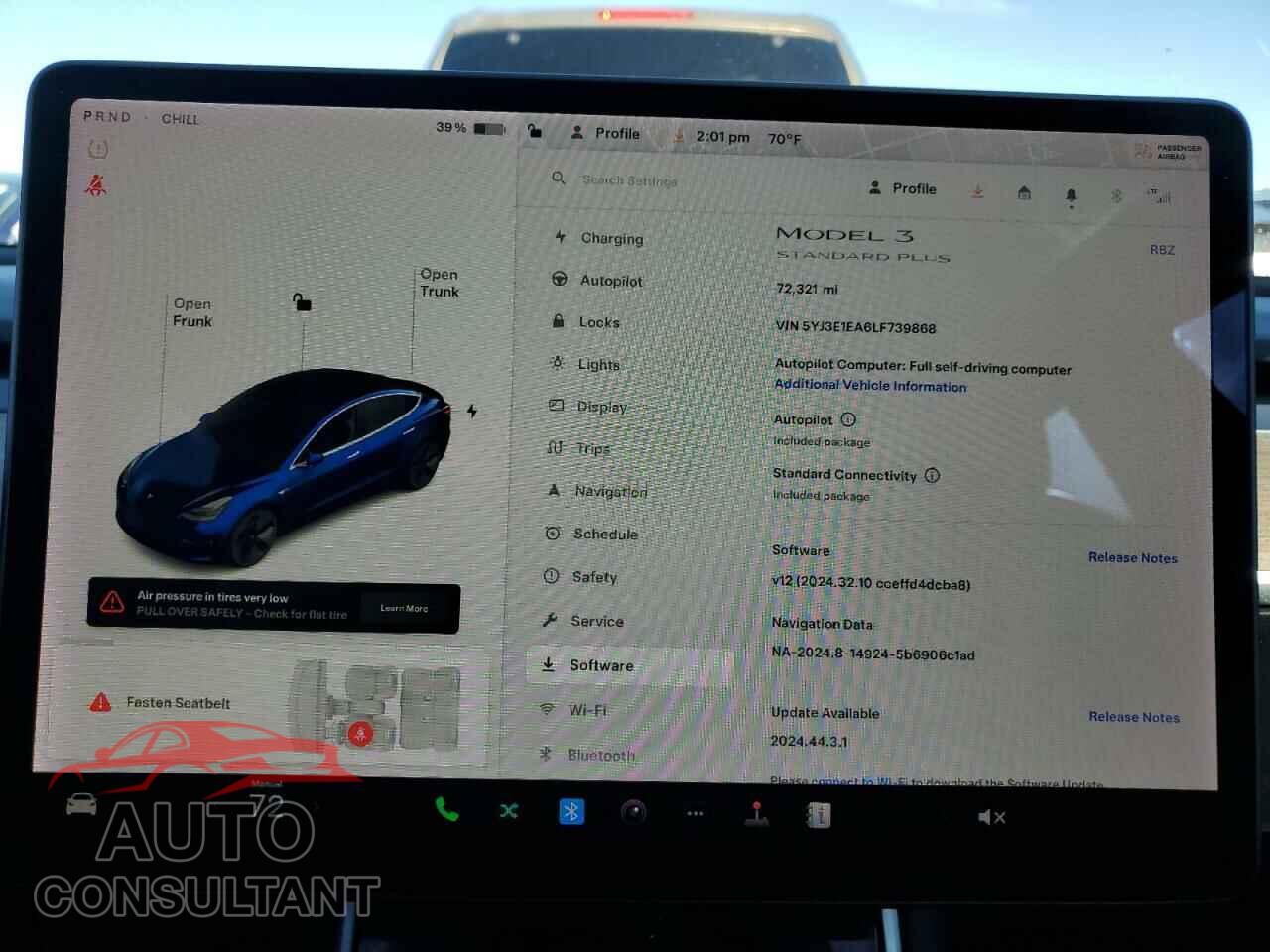 TESLA MODEL 3 2020 - 5YJ3E1EA6LF739868