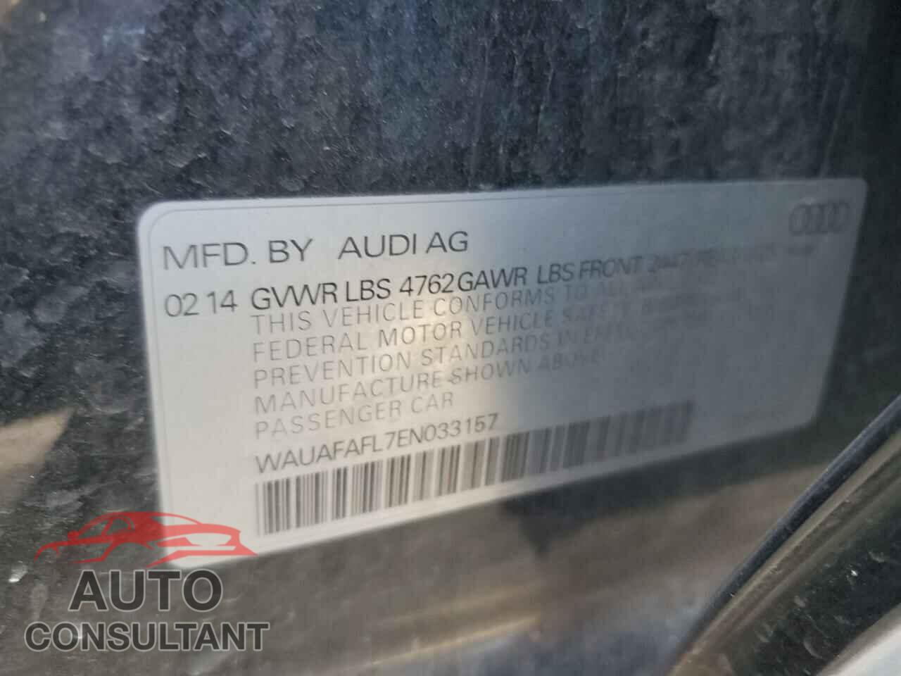 AUDI A4 2014 - WAUAFAFL7EN033157