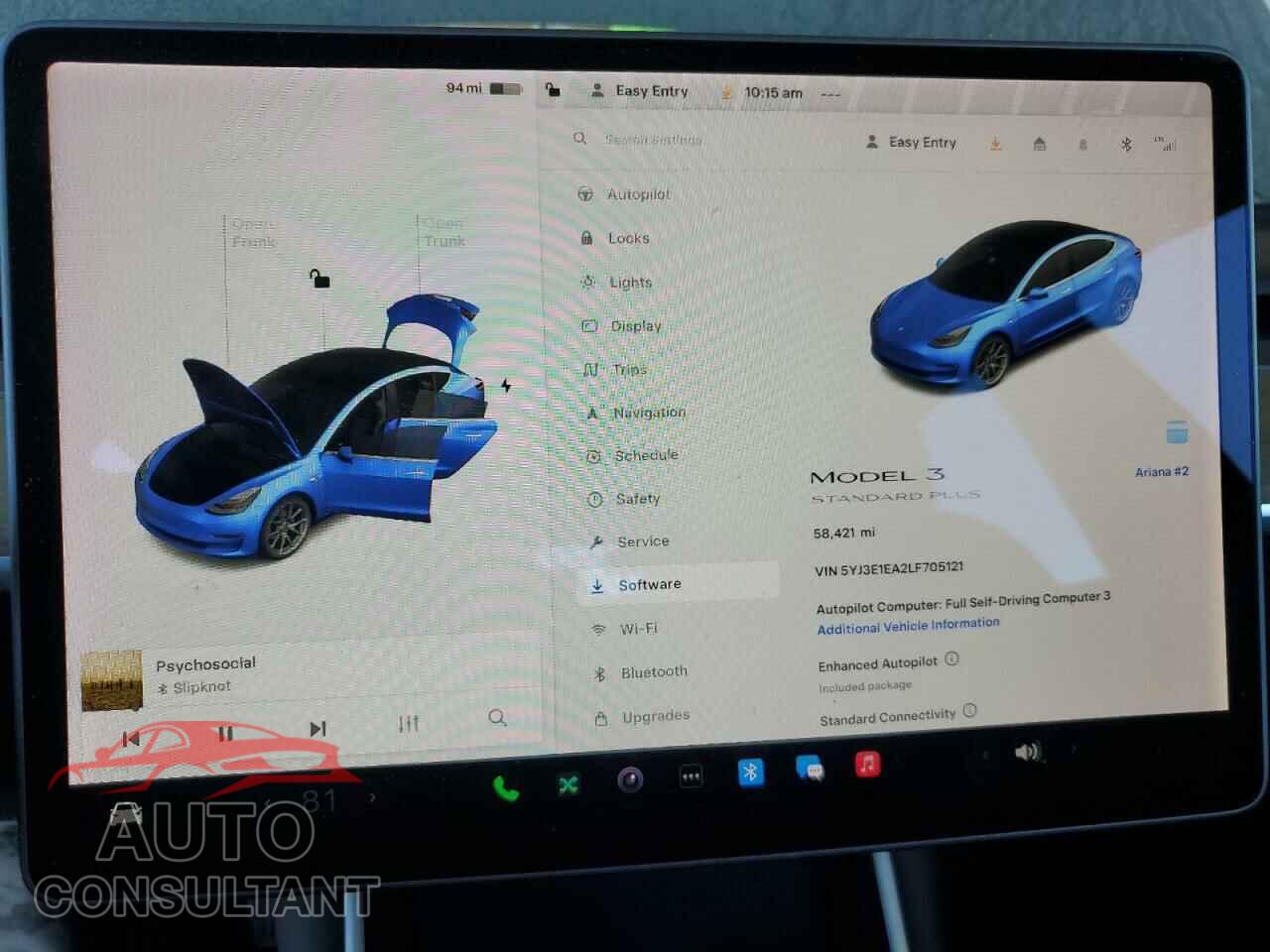 TESLA MODEL 3 2020 - 5YJ3E1EA2LF705121