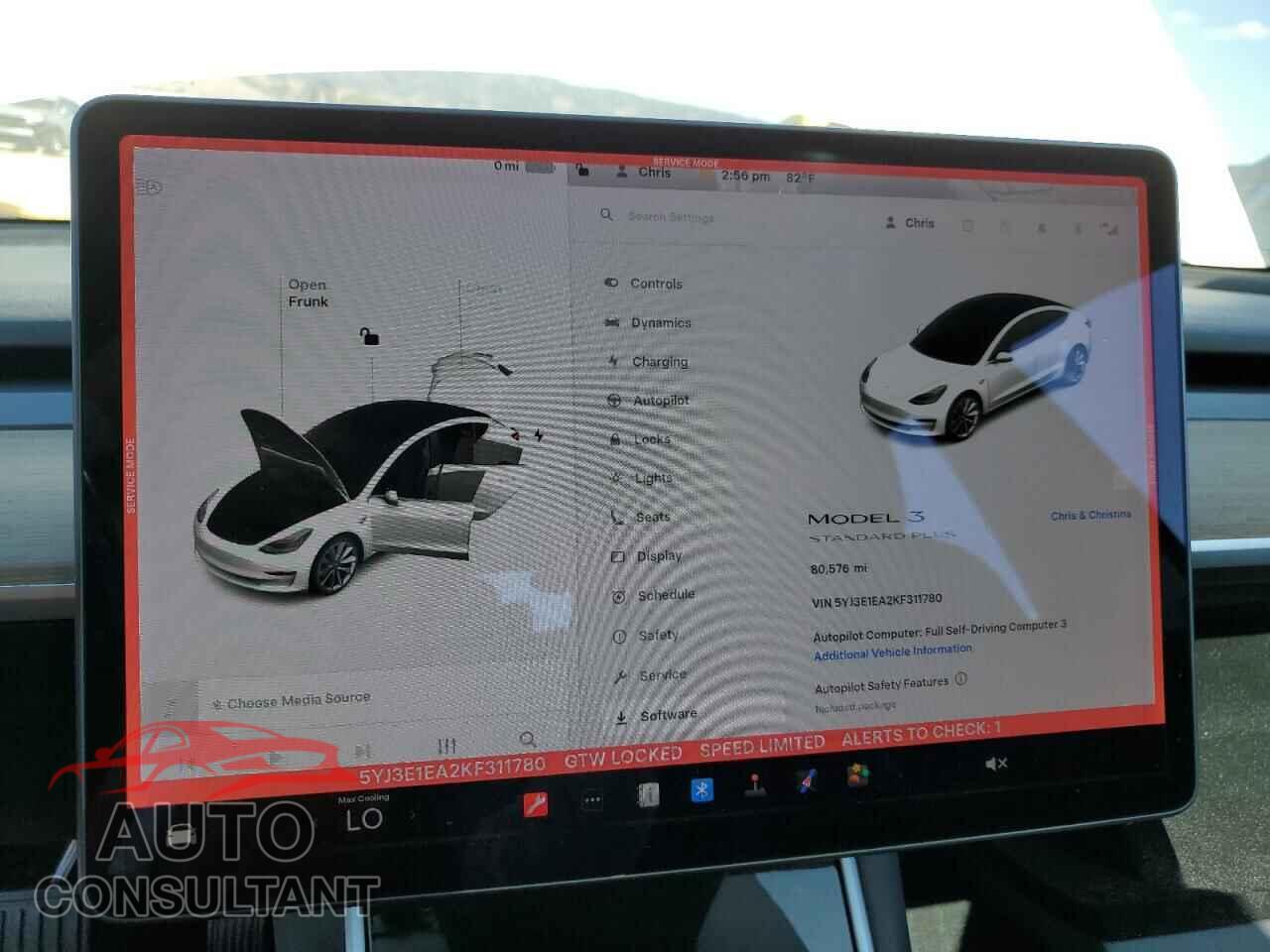 TESLA MODEL 3 2019 - 5YJ3E1EA2KF311780