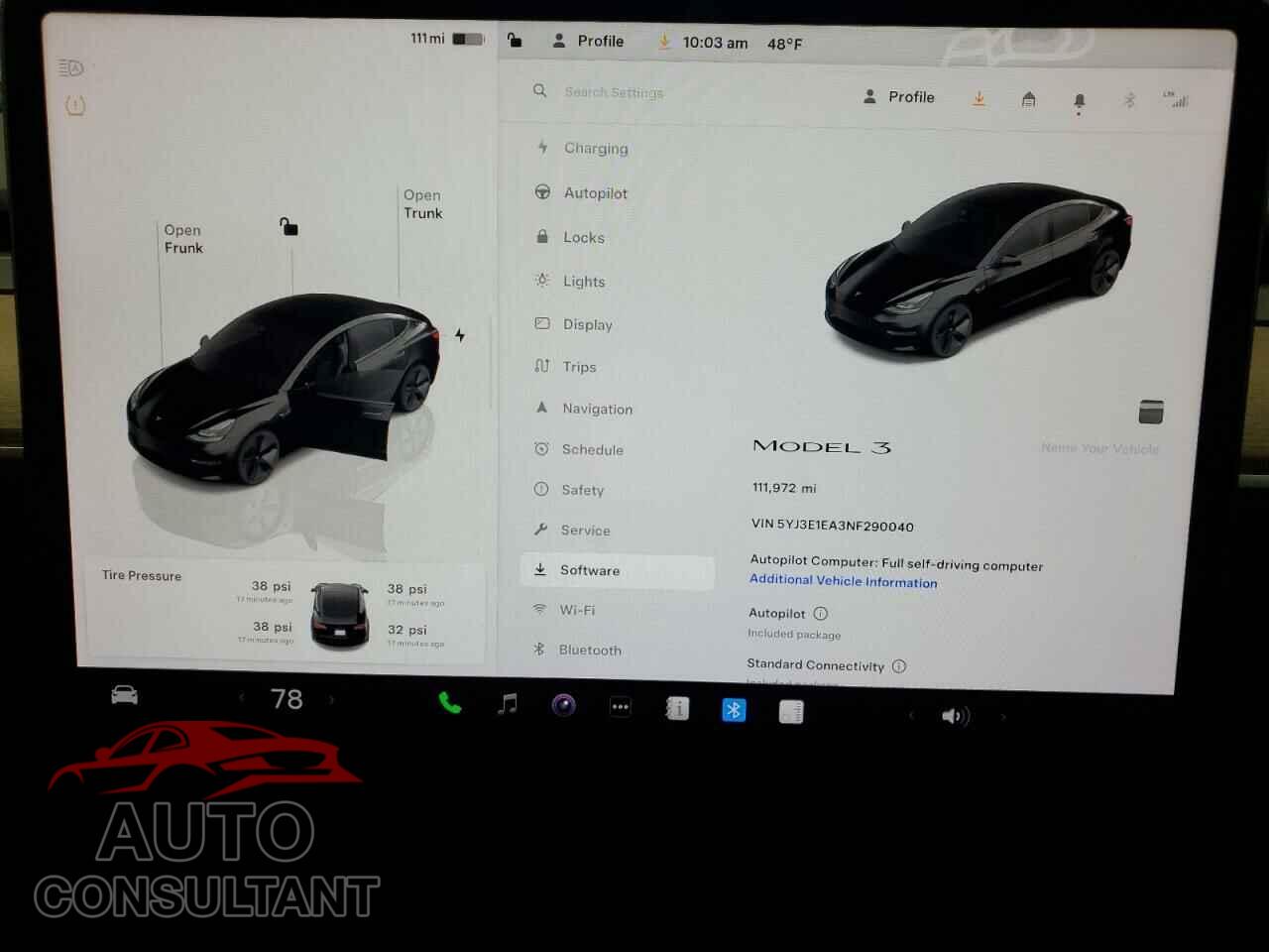 TESLA MODEL 3 2022 - 5YJ3E1EA3NF290040