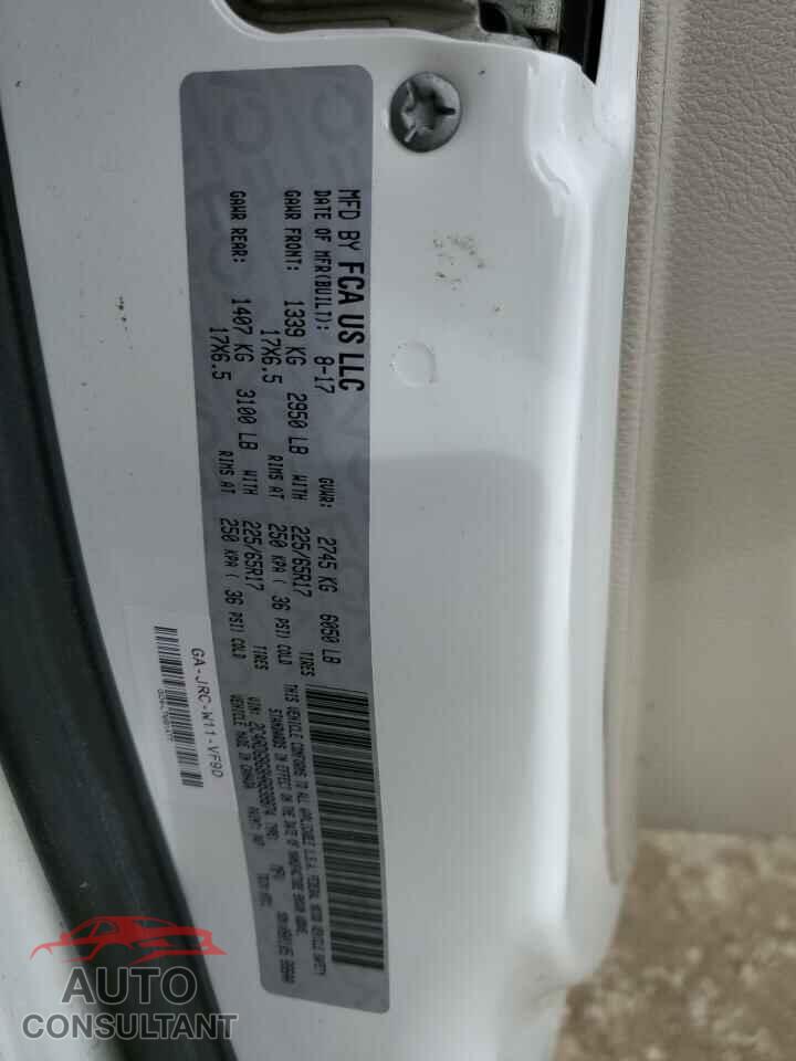 DODGE CARAVAN 2017 - 2C4RDGBG8HR838874