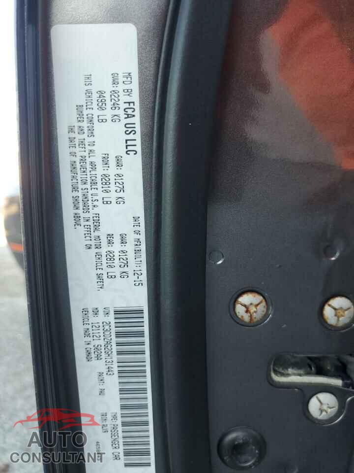 DODGE CHALLENGER 2016 - 2C3CDZAG2GH131443
