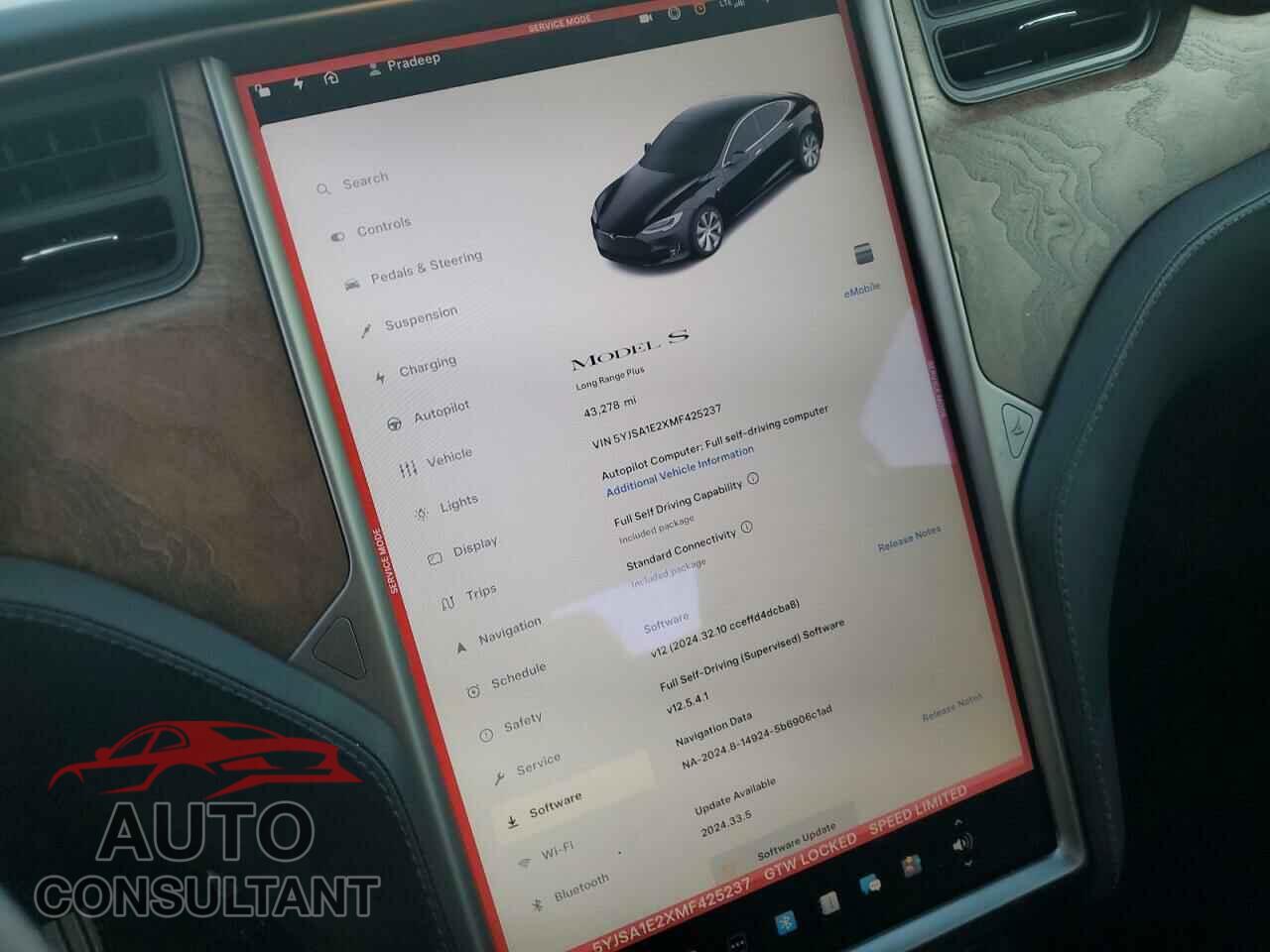 TESLA MODEL S 2021 - 5YJSA1E2XMF425237