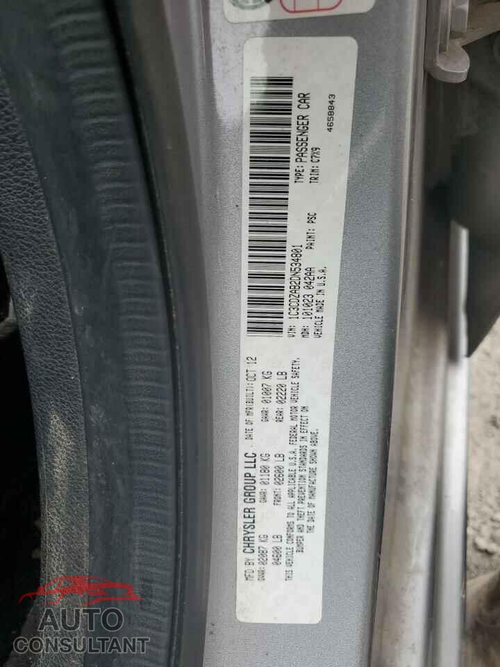 DODGE AVENGER 2013 - 1C3CDZAB2DN534801