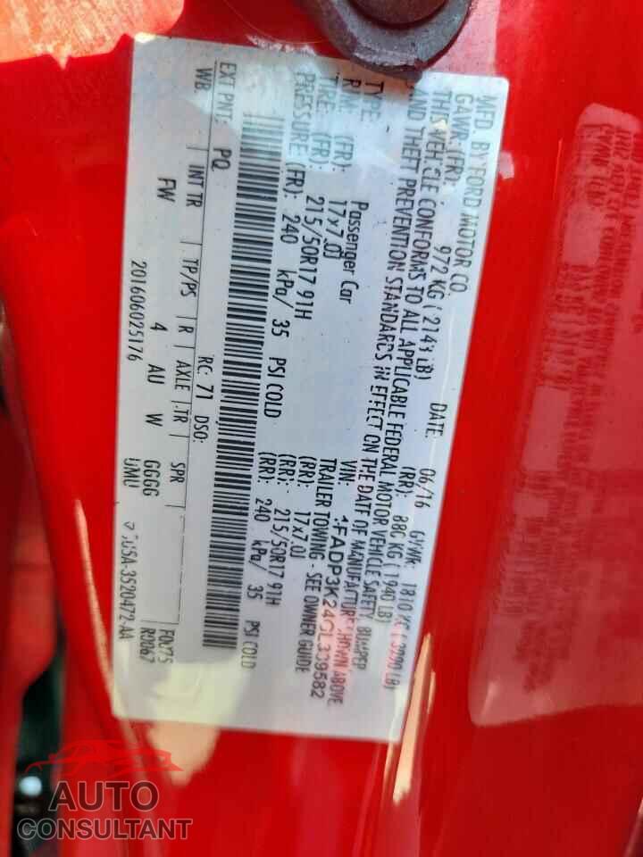 FORD FOCUS 2016 - 1FADP3K24GL339582