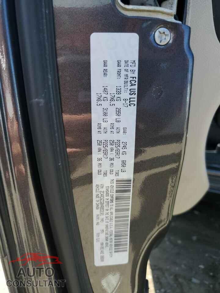 DODGE CARAVAN 2017 - 2C4RDGCG8HR853101