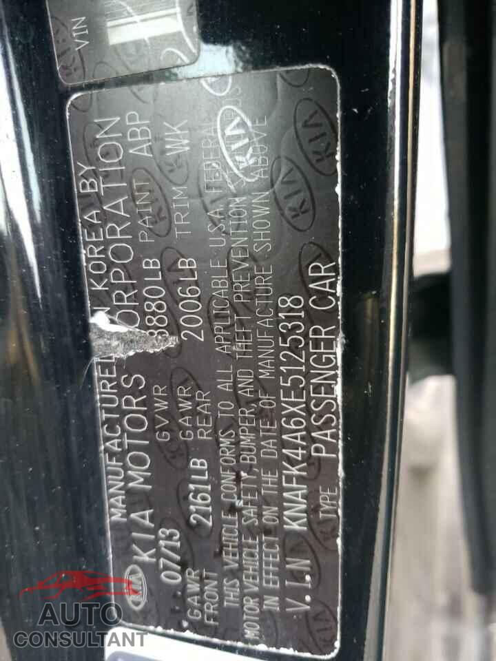 KIA FORTE 2014 - KNAFK4A6XE5125318