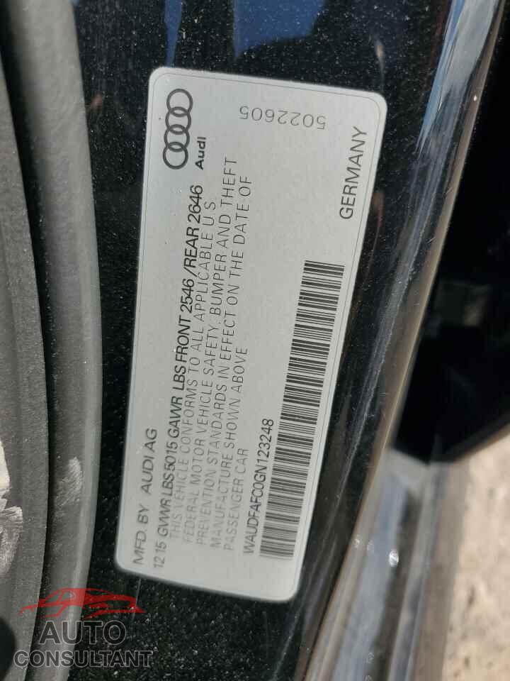 AUDI A6 2016 - WAUDFAFC0GN123248