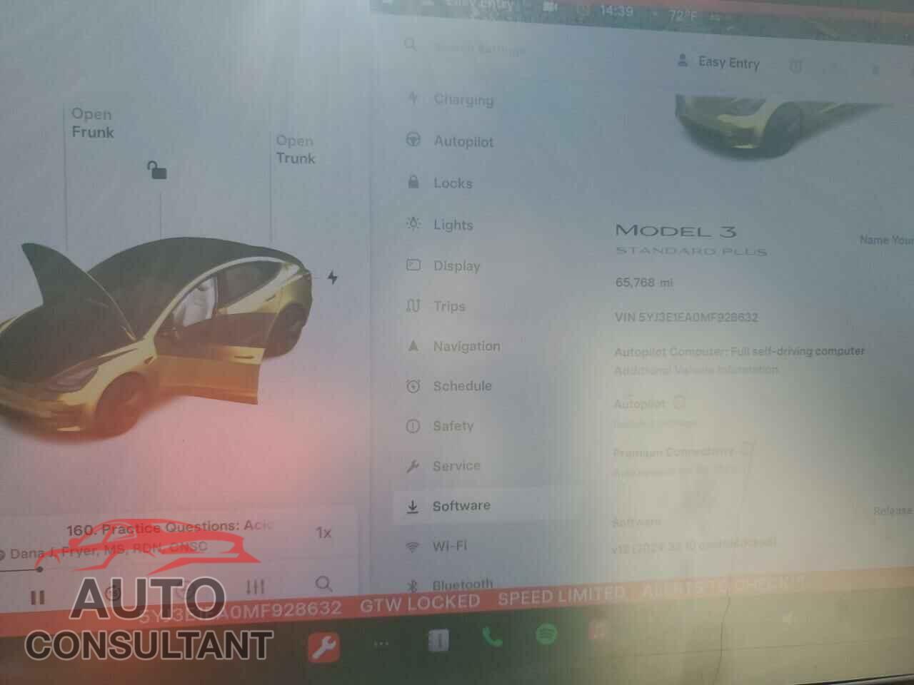 TESLA MODEL 3 2021 - 5YJ3E1EA0MF928632
