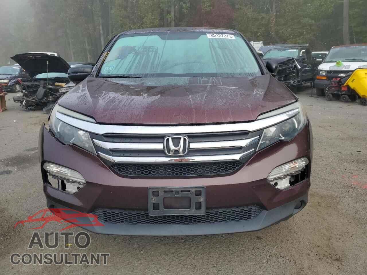 HONDA PILOT 2017 - 5FNYF6H11HB078138