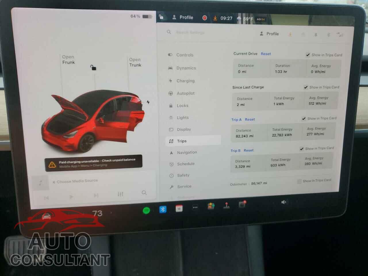 TESLA MODEL Y 2021 - 5YJYGDEE2MF254617