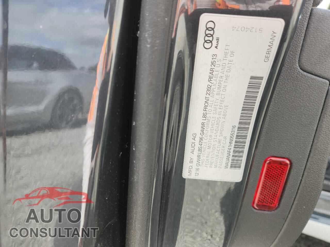 AUDI A4 2017 - WAUANAF41HN055316