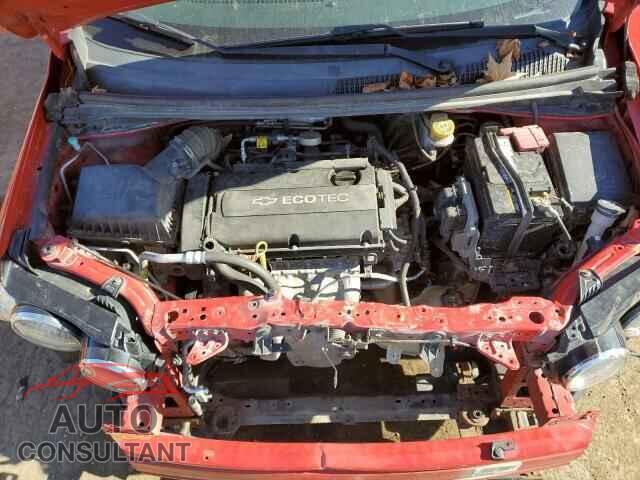 CHEVROLET SONIC 2012 - 1G1JB5SH2C4197743