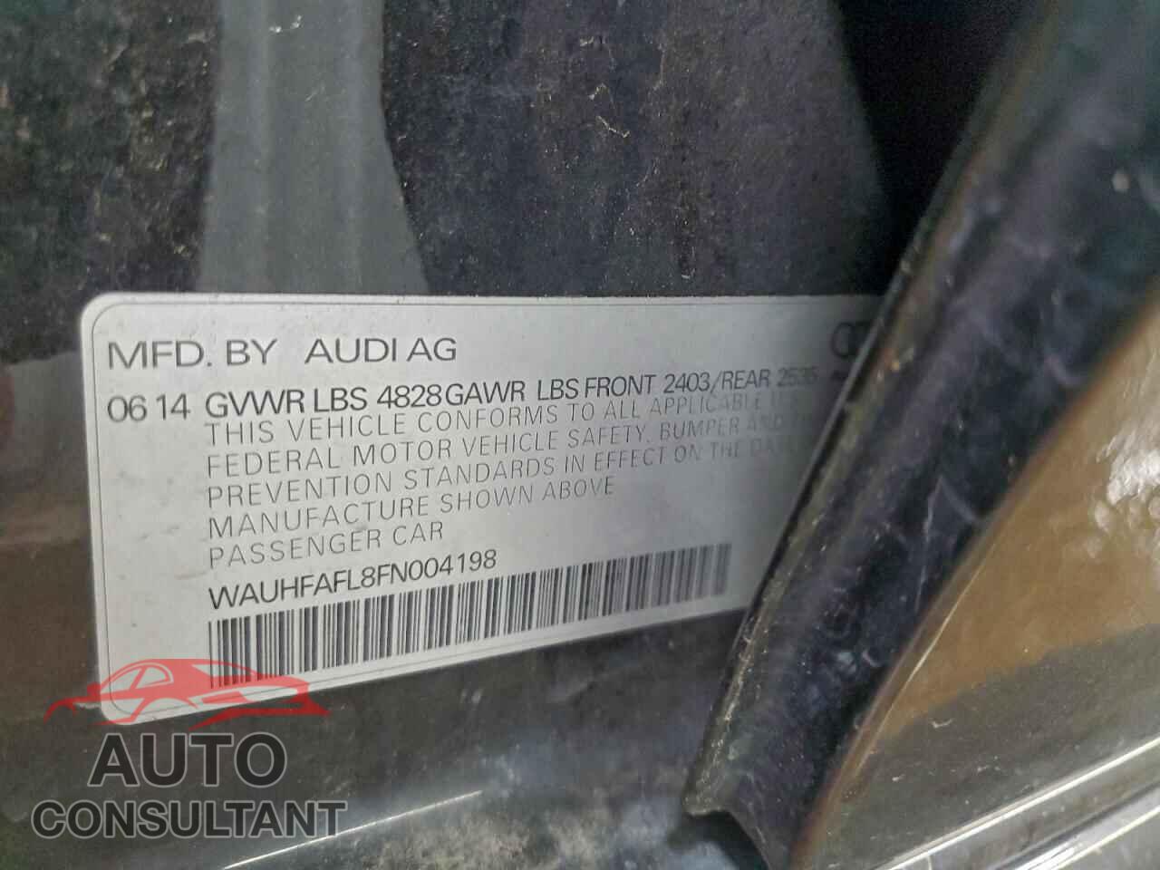 AUDI A4 2015 - WAUHFAFL8FN004198