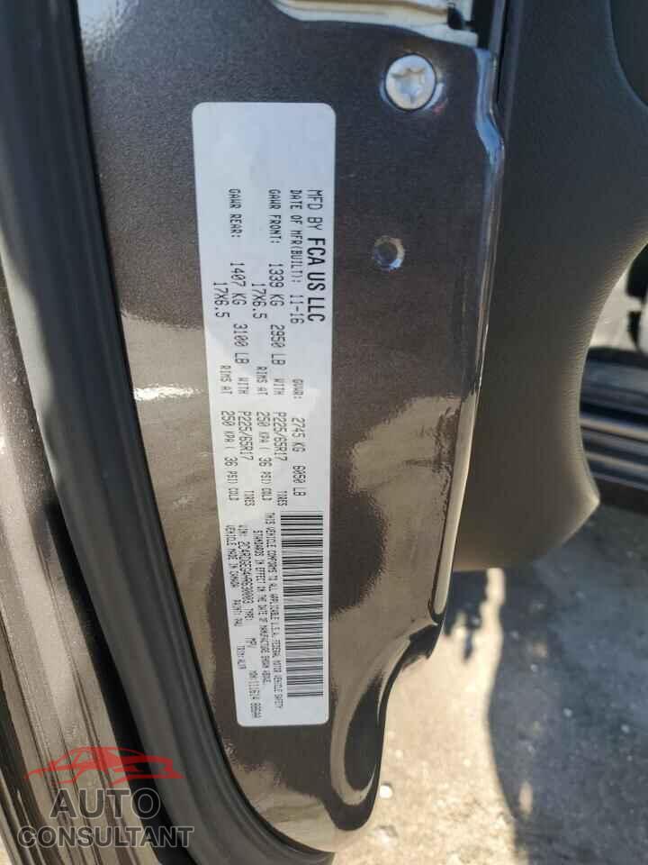 DODGE CARAVAN 2017 - 2C4RDGEG4HR630003