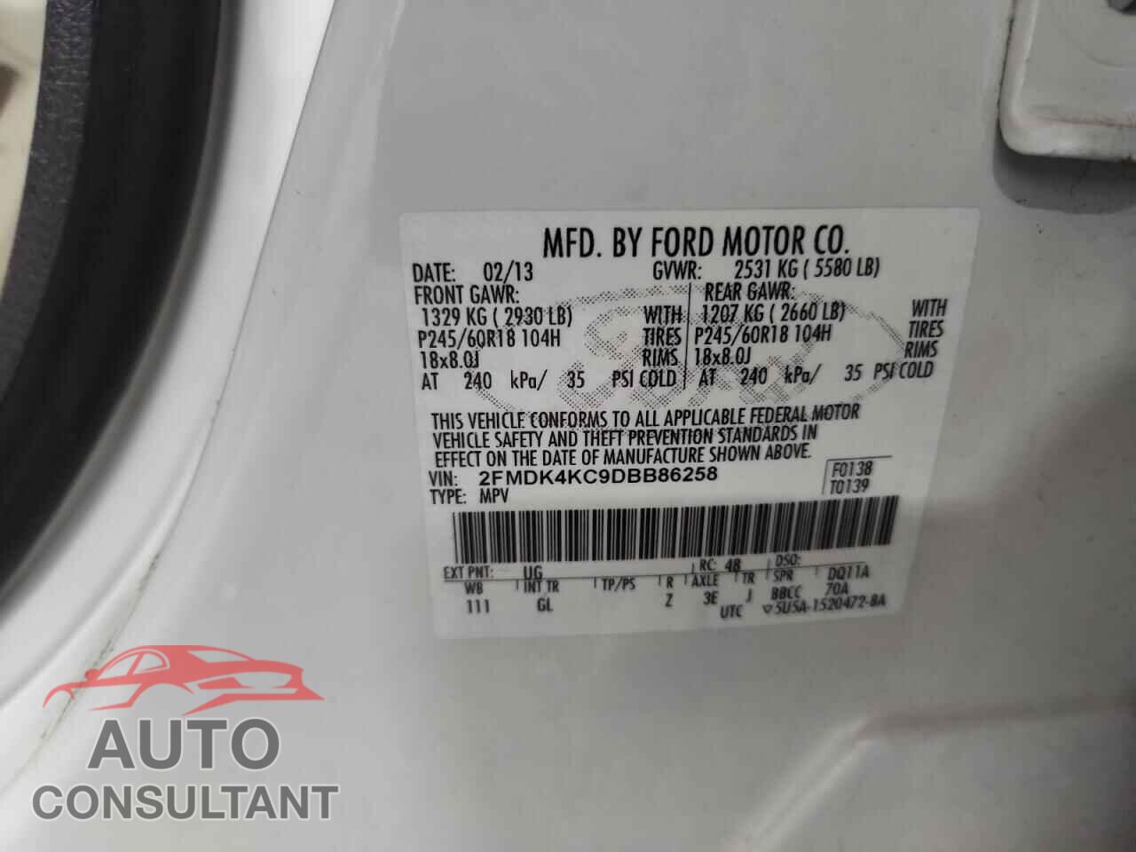 FORD EDGE 2013 - 2FMDK4KC9DBB86258