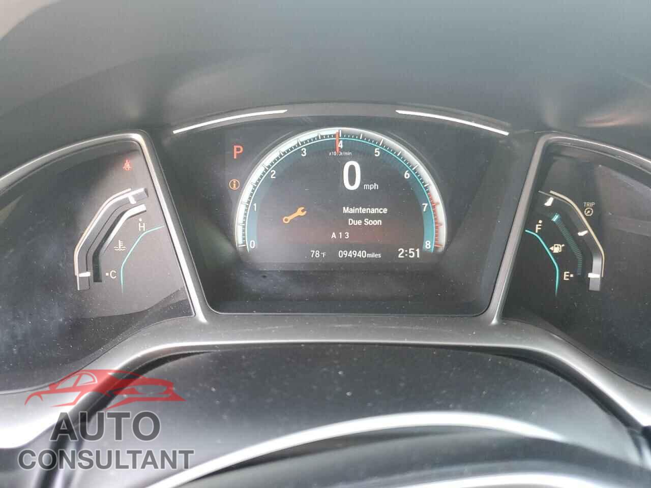 HONDA CIVIC 2017 - 19XFC2F76HE208081