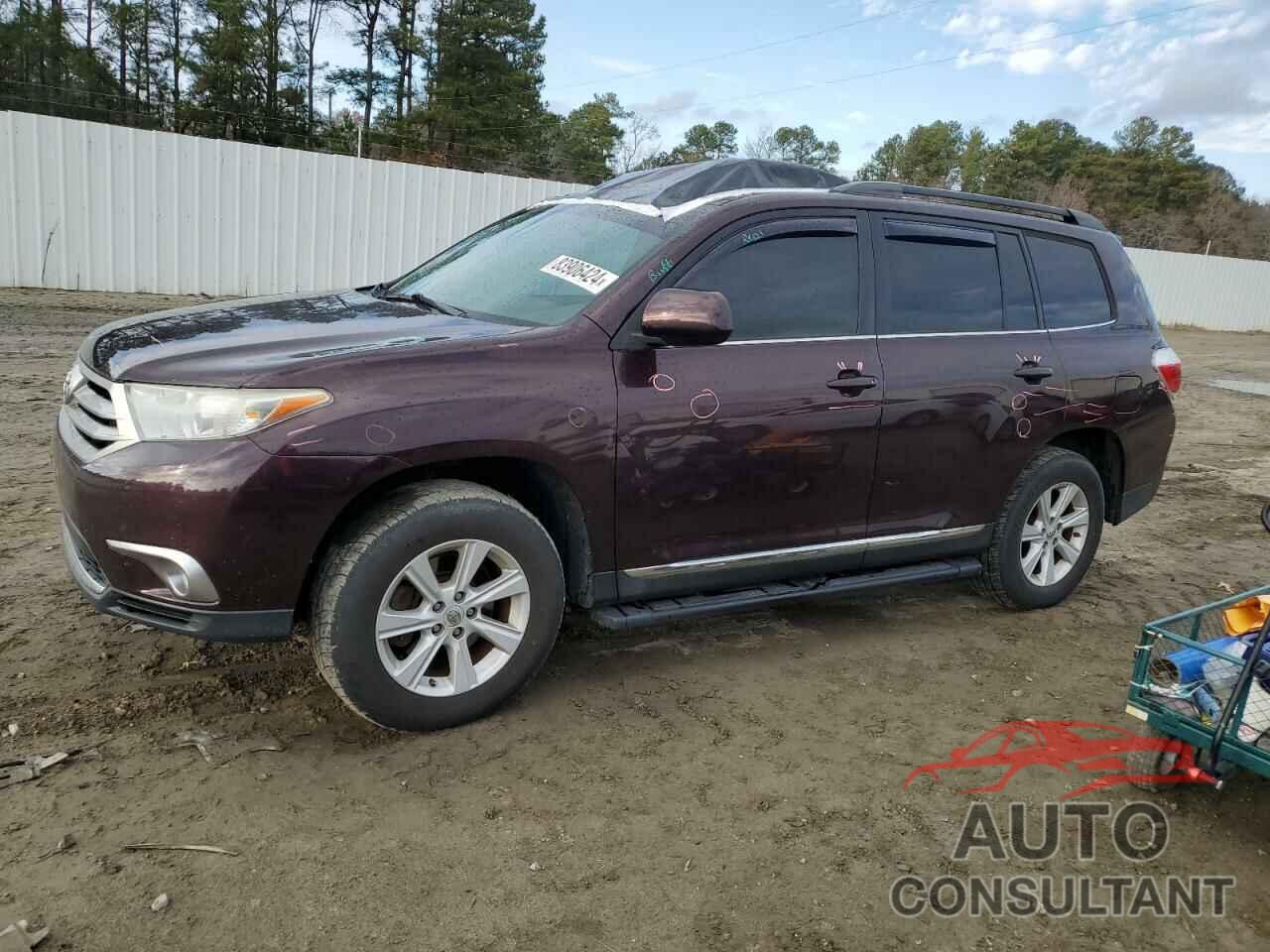 TOYOTA HIGHLANDER 2012 - 5TDBK3EH0CS102130