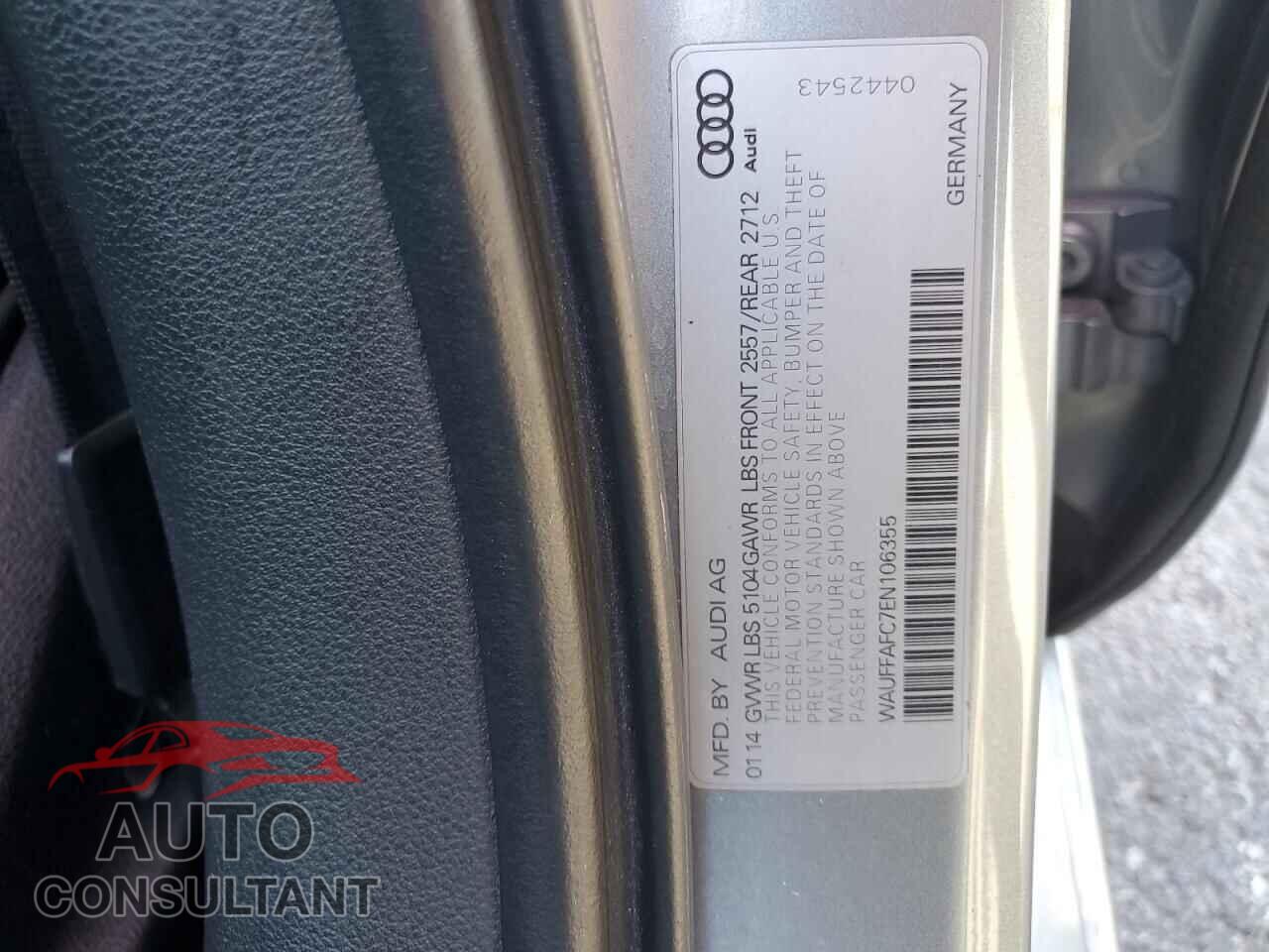 AUDI A6 2014 - WAUFFAFC7EN106355