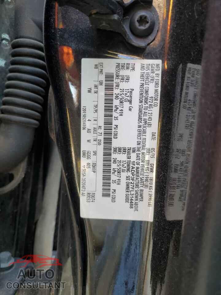 FORD FOCUS 2015 - 1FADP3F27FL314488