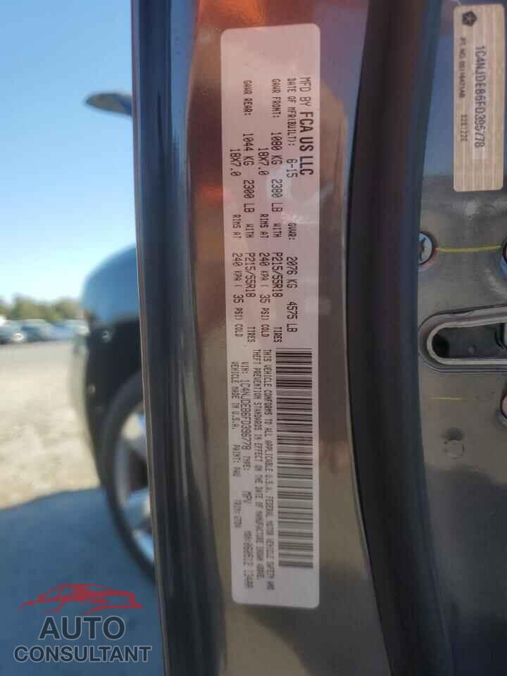 JEEP COMPASS 2015 - 1C4NJDEB6FD396778
