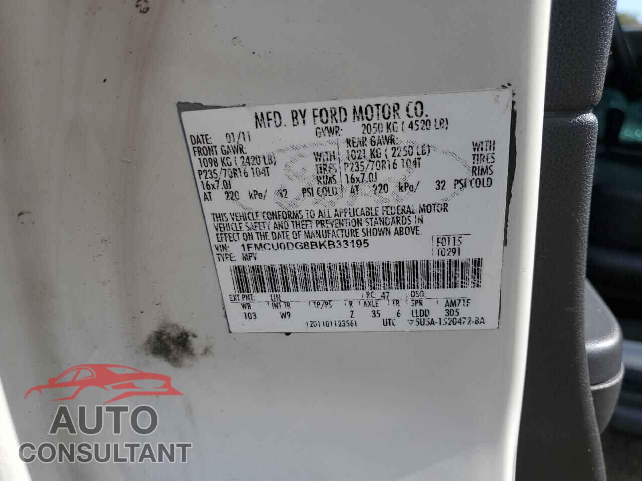 FORD ESCAPE 2010 - 1FMCU0EG1AKB80355