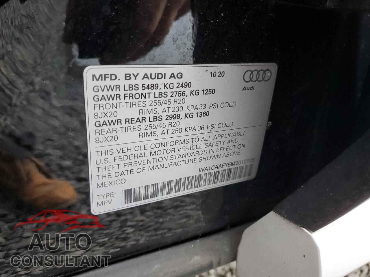 AUDI Q5 2021 - WA1CAAFY5M2012128