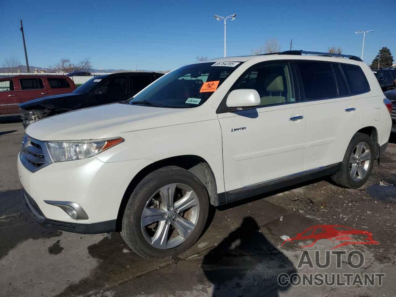 TOYOTA HIGHLANDER 2012 - 5TDDK3EH2CS104633