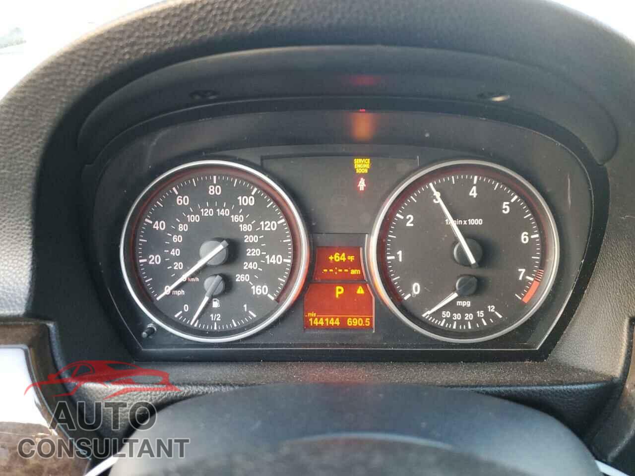 BMW 3 SERIES 2009 - WBAPH57579NL77248