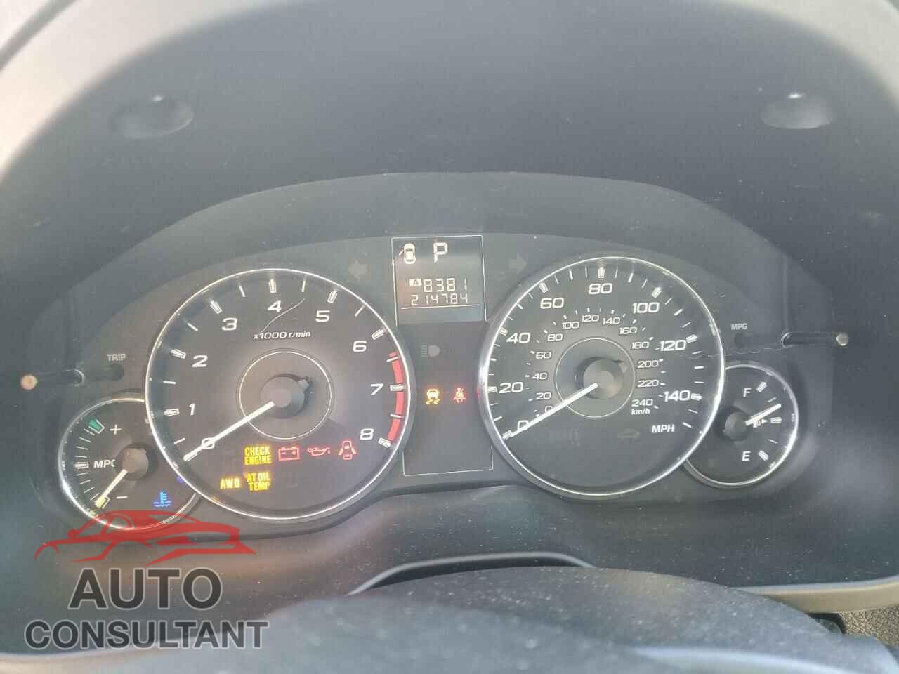 SUBARU OUTBACK 2011 - 4S4BRBGC8B3395956