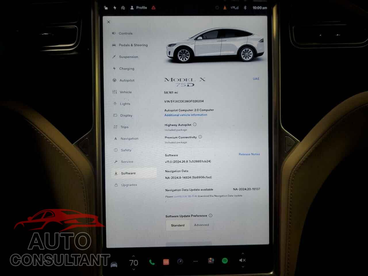 TESLA MODEL X 2016 - 5YJXCDE28GF026204