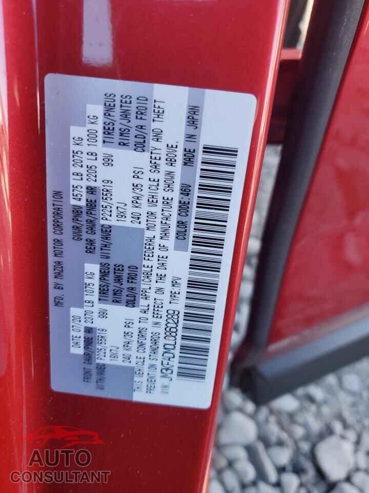 MAZDA CX-5 2020 - JM3KFADM0L0860289