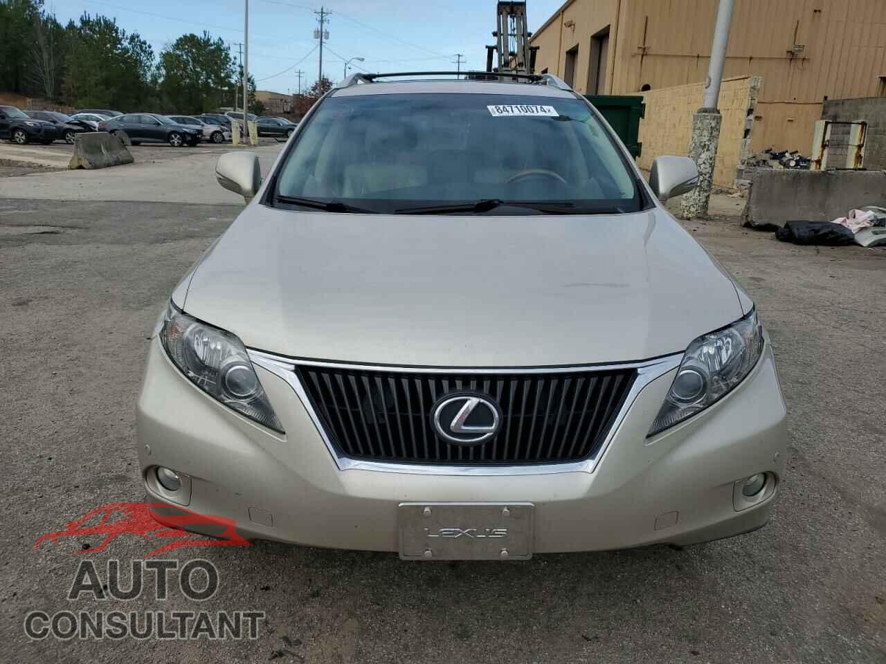 LEXUS RX350 2012 - 2T2ZK1BA5CC080303