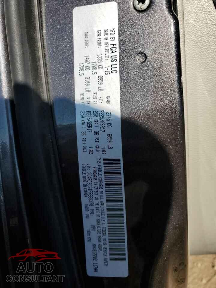 DODGE CARAVAN 2015 - 2C4RDGCG1FR668370