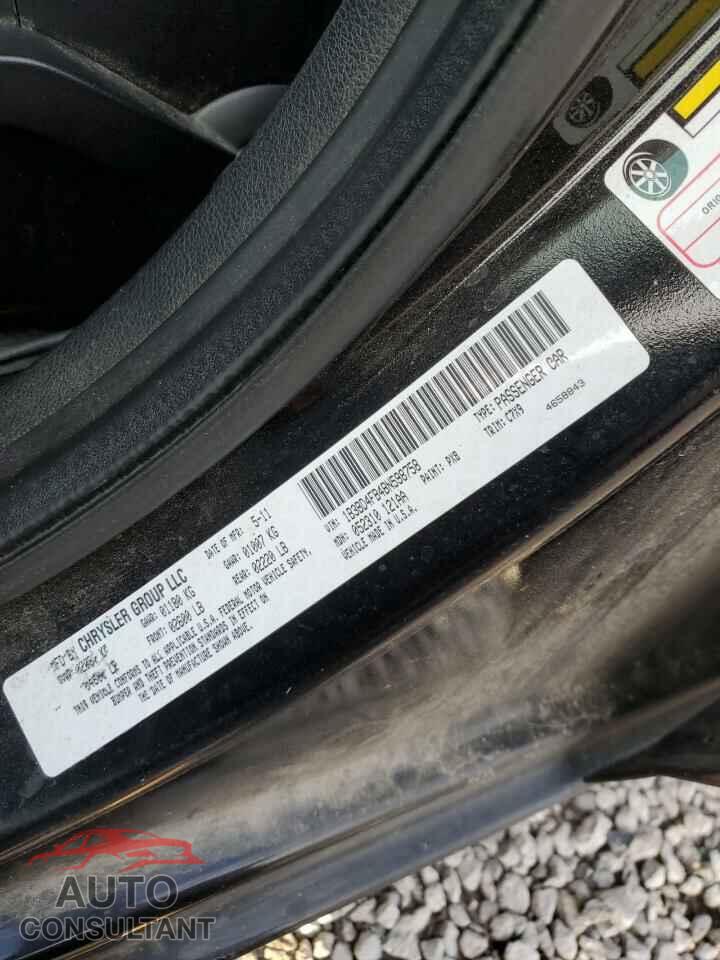DODGE AVENGER 2011 - 1B3BD4FB4BN598758