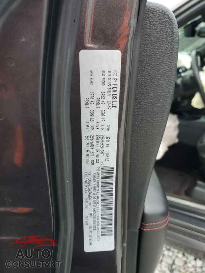 DODGE DURANGO 2017 - 1C4SDHCT5HC746004