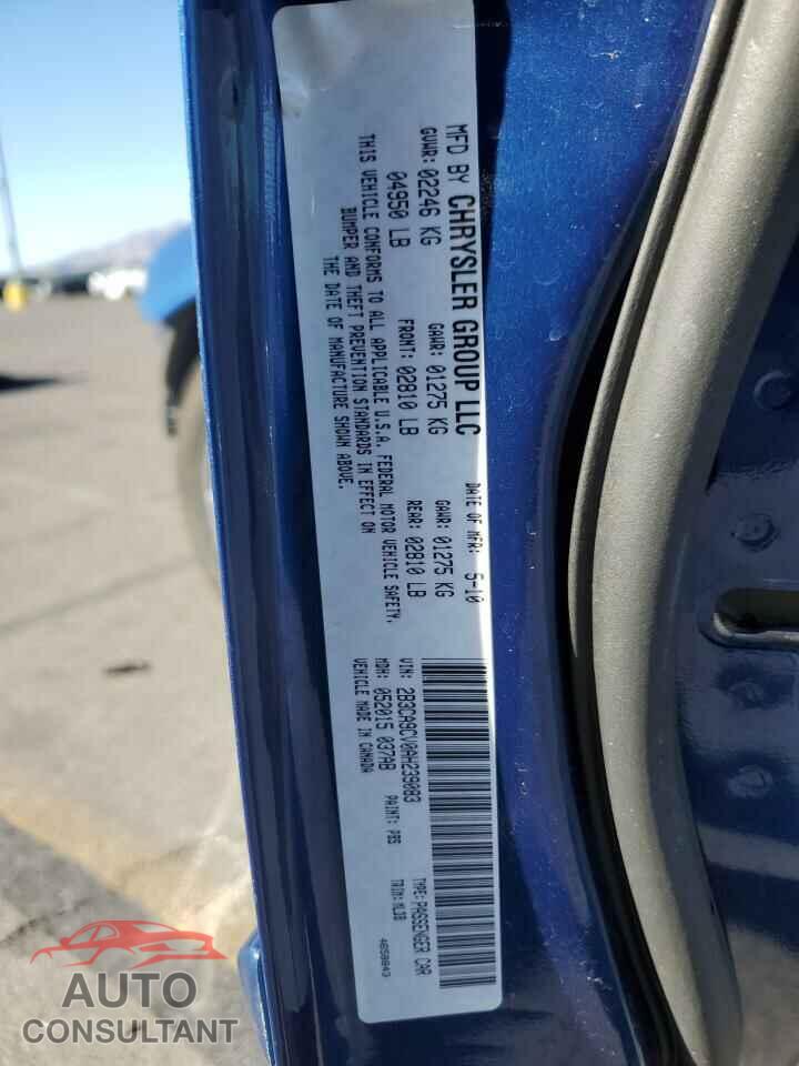 DODGE CHARGER 2010 - 2B3CA9CV0AH239083