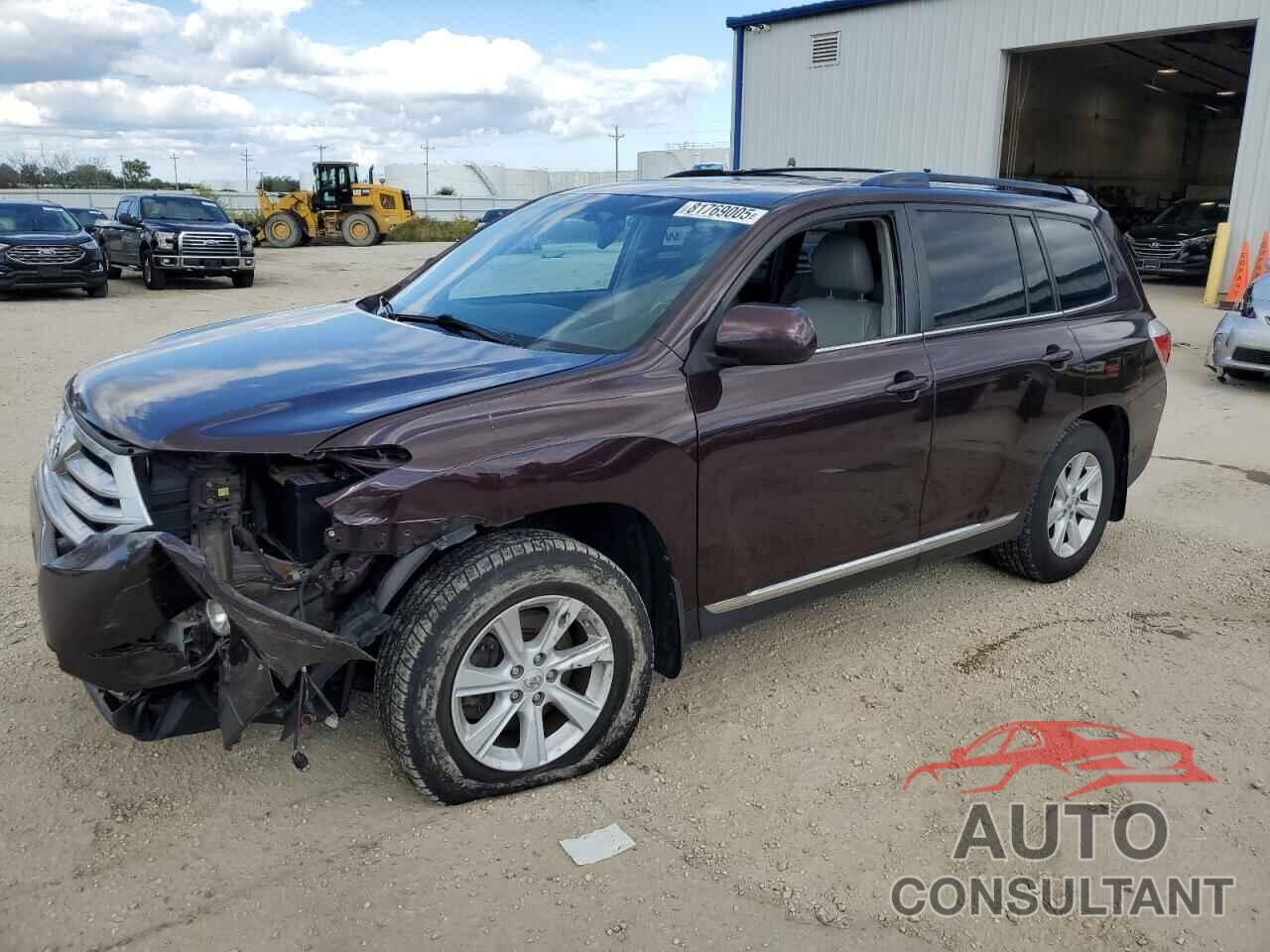 TOYOTA HIGHLANDER 2012 - 5TDBK3EH5CS167667
