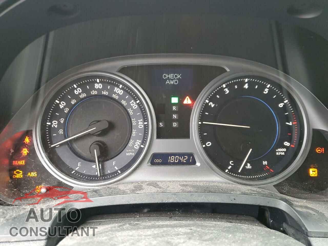 LEXUS IS 2010 - JTHCF5C26A5038258