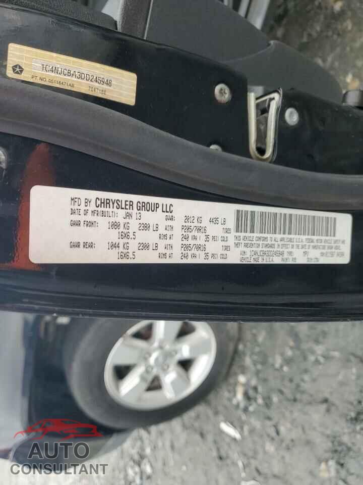 JEEP COMPASS 2013 - 1C4NJCBA3DD245948