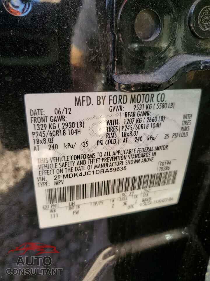 FORD EDGE 2013 - 2FMDK4JC1DBA59635