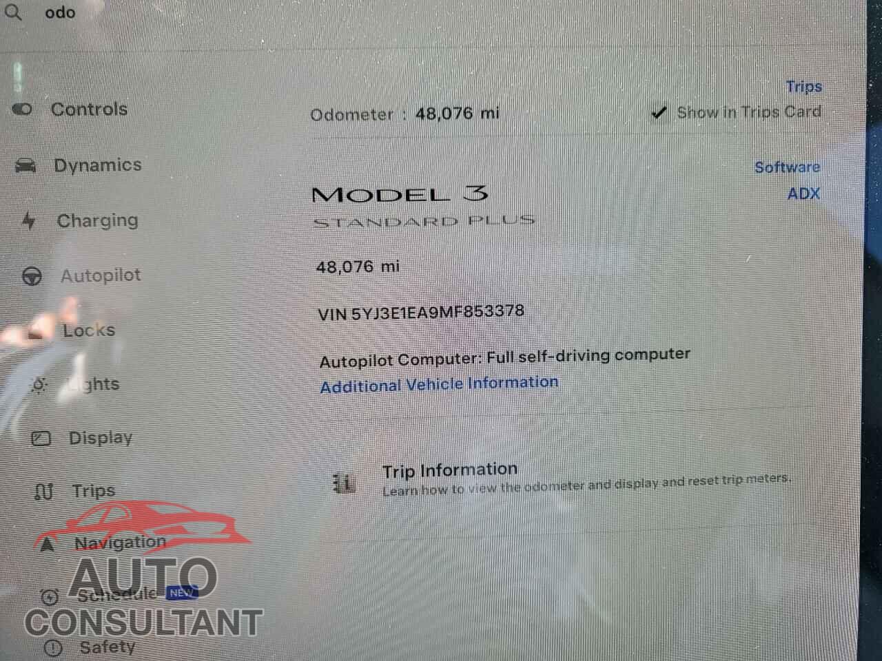 TESLA MODEL 3 2021 - 5YJ3E1EA9MF853378