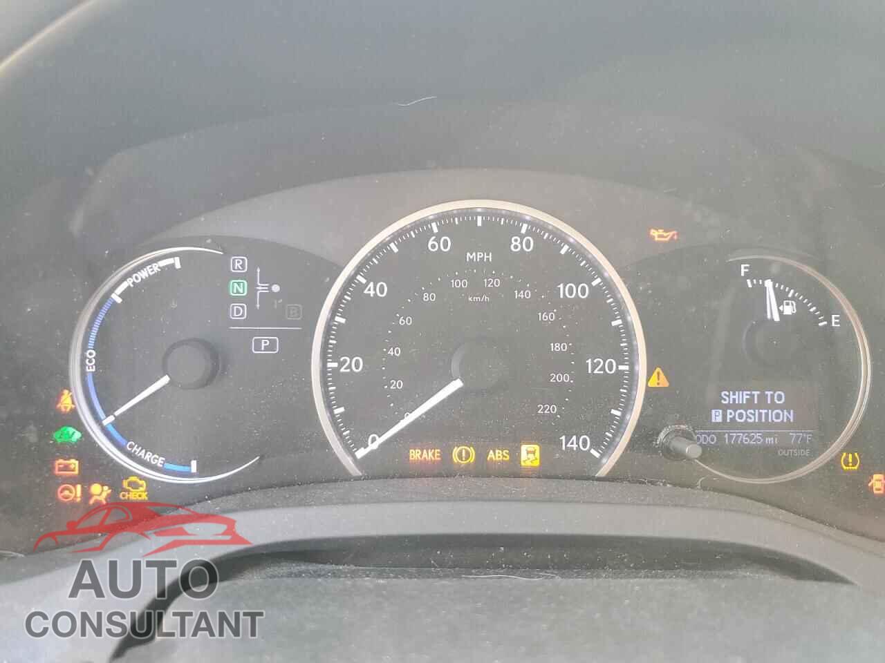LEXUS CT 200 2012 - JTHKD5BH7C2113545