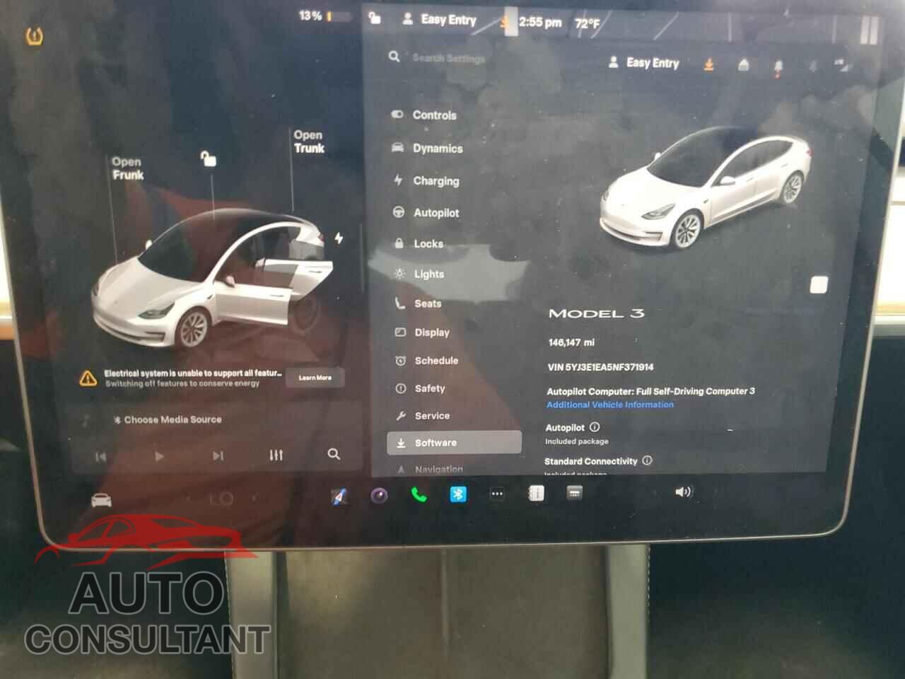 TESLA MODEL 3 2022 - 5YJ3E1EA5NF371914